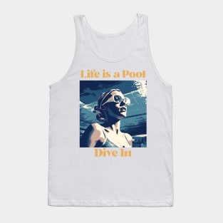 swim instructor, swim coach, swimming trainning, fun designs v12 Tank Top